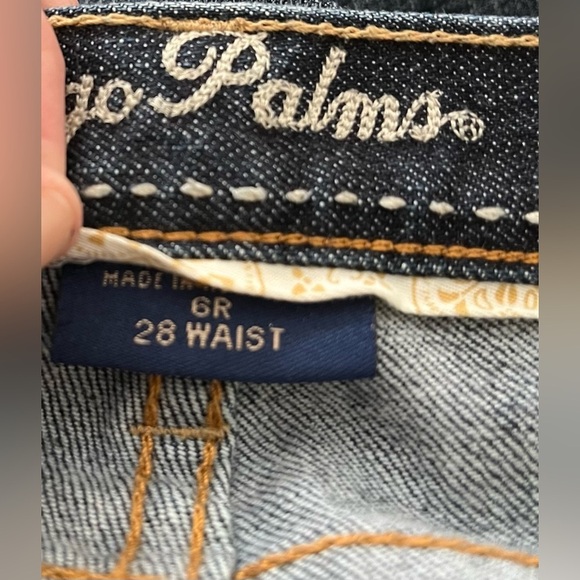 Indigo Palms Women's Newport Palms Denim Jeans, Straight Leg; Size 6R 28 Waist - Picture 5 of 10